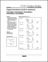 DTA124EE datasheet: Digital PNP transistor (with resistors) DTA124EE