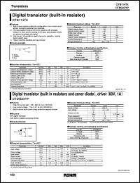 DTB114TK datasheet: Digital PNP transistor (with resistor) DTB114TK