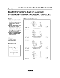 DTC123JSA datasheet: Digital NPN transistor (with resistors) DTC123JSA