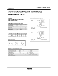 FMW3 datasheet: Dual transistor, general purpose FMW3