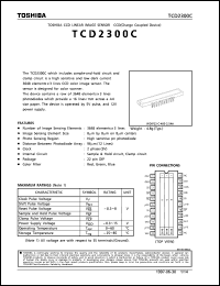 TCD2300C datasheet: CCD linear image sensor TCD2300C