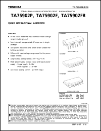 TA75902F datasheet: Quad operational amplifier TA75902F