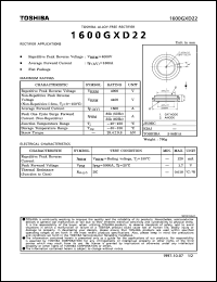 1600GXD22 datasheet: Alloy-free rectifier for rectifier applications 1600GXD22