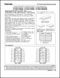 TC74HCT244AP datasheet: Octal bus buffer with TLL input level non-inverted, 3 state outputs TC74HCT244AP