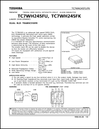 TC7WH245FK datasheet: Dual bus transceiver TC7WH245FK