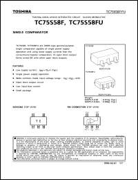 TC75S58FU datasheet: Single comparator TC75S58FU