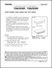 TD62930P datasheet: Three phase small signal IGBT gate driver TD62930P