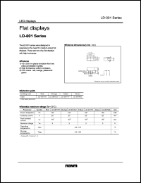 LD-001DU datasheet: Flat display LD-001DU