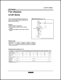 LD-201VR datasheet: Flat display LD-201VR