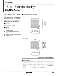 LM-2256MB datasheet: 16x16 matrix display LM-2256MB