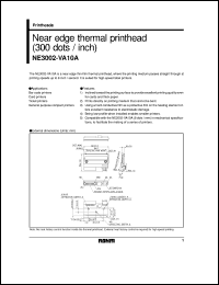 NE3002-VA10A datasheet: Near edge thermal printhead (300 dots/inch) NE3002-VA10A