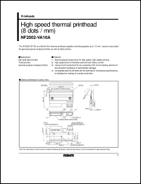 NF2002-VA10A datasheet: High speed thermal printhead (8 dots/mm) NF2002-VA10A