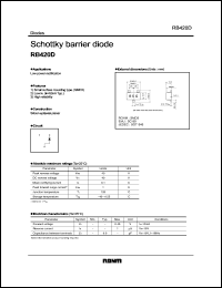 RB420D datasheet: Schottky barrier diode RB420D