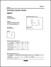 RB461F datasheet: Schottky barrier diode RB461F