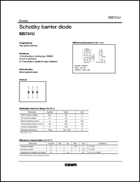 RB731U datasheet: Schottky barrier diode RB731U