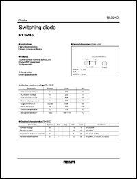 RLS245 datasheet: Switching diode RLS245