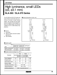 SLA-370LT datasheet: High luminance, small LED SLA-370LT