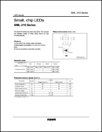 SML-310DT datasheet: Small chip LED (orange) SML-310DT