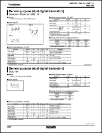 UMA10N datasheet: Dual digital PNP transistor, general purpose UMA10N