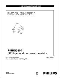 PMBS3904 datasheet: NPN general purpose transistor PMBS3904