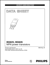 BD825 datasheet: NPN power transistors BD825