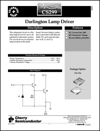 CS299H datasheet: Darlington lamp driver CS299H