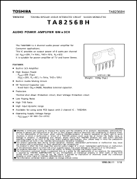 TA8256BH datasheet: Audio power amplifier 6W * 3ch TA8256BH