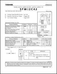 5FWJ2C42 datasheet: Schottky barrier rectifier for high speed rectifier applications 5FWJ2C42