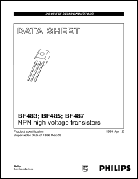 BF483 datasheet: NPN high-voltage transistors BF483