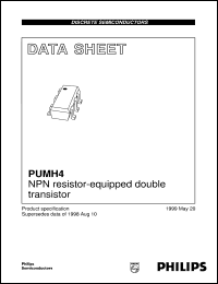 PUMH4 datasheet: NPN resistor-equipped double transistor PUMH4