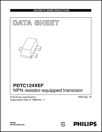 PDTC124XEF datasheet: NPN resistor-equipped transistor PDTC124XEF