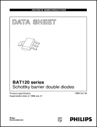 BAT120A datasheet: Schottky barrier double diodes BAT120A