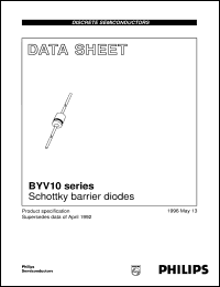 BYV10-40 datasheet: Schottky barrier diodes BYV10-40