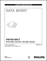 PBYR2100CT datasheet: Schottky barrier double diode PBYR2100CT