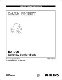 BAT720 datasheet: Schottky barrier diode BAT720
