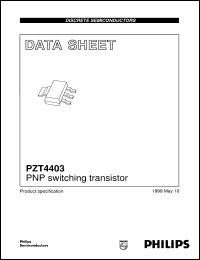 PZT4403 datasheet: PNP switching transistor PZT4403