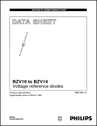 BZV10 datasheet: Voltage reference diodes BZV10