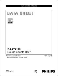 SAA7712H datasheet: Sound effects DSP SAA7712H