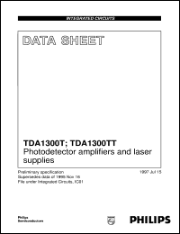 TDA1300TT datasheet: Photodetector amplifiers and laser supplies TDA1300TT