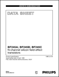 BF245A datasheet: N-channel silicon field-effect transistors BF245A