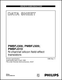 PMBFJ308 datasheet: N-channel silicon field-effect transistors PMBFJ308