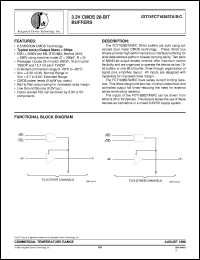 IDT74FCT163827BPA datasheet: 3.3V CMOS 20-bit buffer IDT74FCT163827BPA