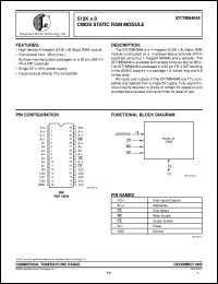 IDT7MB4048S35P datasheet: 512 x 8 CMOS static RAM module IDT7MB4048S35P