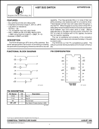 IDT74FST3125SO datasheet: 8-bit bus switch IDT74FST3125SO