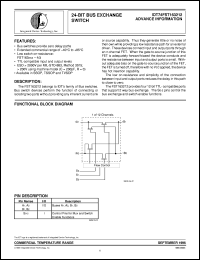 IDT74FST16163212PA datasheet: 24-bit bus exchange switch IDT74FST16163212PA