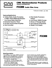 FX306P datasheet: Audio filter array FX306P