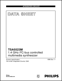 TSA5523M/C1 datasheet: 1.4 GHz I2 C-bus controlled multimedia synthesizer TSA5523M/C1