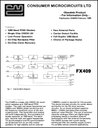 FX409LV1 datasheet: Obsolete product-for information only FX409LV1