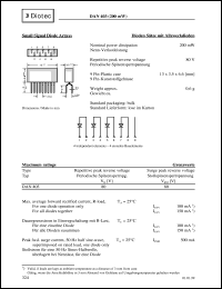 DAN403 datasheet: Small signal diode array DAN403