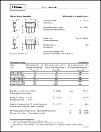 B40C2300-1500 datasheet: Silicon bridge rectifier B40C2300-1500